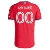 FC Dallas adidas 2026 DNA Kit On-Field Authentic Patch Custom Jersey - Red - Detail View