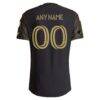 LAFC adidas 2026 Primary Kit On-Field Authentic Patch Custom Jersey - Black - Detail View