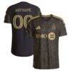 LAFC adidas 2026 Primary Kit On-Field Authentic Patch Custom Jersey - Black - Front View