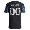 Minnesota United FC adidas 2026 The Decade Kit On-Field Authentic Patch Custom Jersey - Black - Detail View
