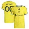 Nashville SC adidas 2026 The Reverb Kit On-Field Authentic Patch Custom Jersey - Yellow - Front View