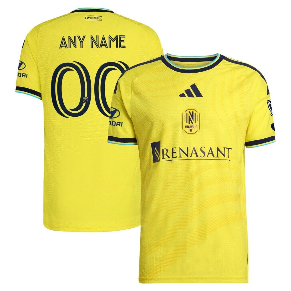 Nashville SC adidas 2026 The Reverb Kit On-Field Authentic Patch Custom Jersey