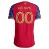 Real Salt Lake adidas 2026 The Switchback On-Field Authentic Patch Custom Jersey - Red - Detail View