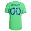 Seattle Sounders FC adidas 2026 The Evergreen State Kit On-Field Authentic Patch Custom Jersey - - Detail View
