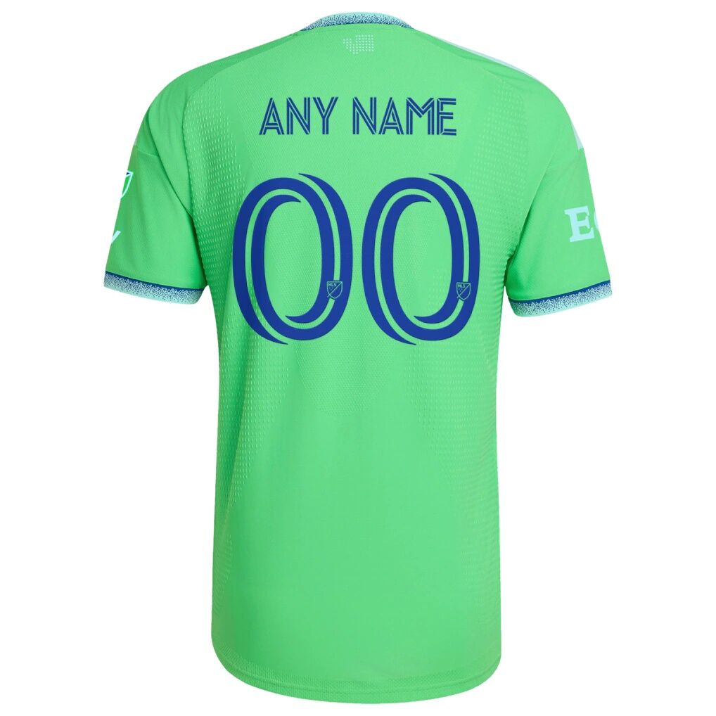 Seattle Sounders FC adidas 2026 The Evergreen State Kit On-Field Authentic Patch Custom Jersey - Rave Green