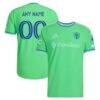 Seattle Sounders FC adidas 2026 The Evergreen State Kit On-Field Authentic Patch Custom Jersey - - Front View