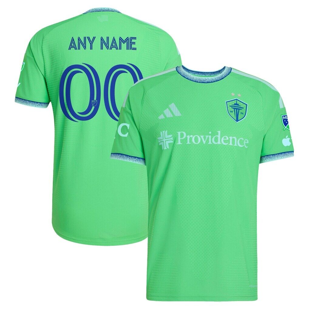 Seattle Sounders FC adidas 2026 The Evergreen State Kit On-Field Authentic Patch Custom Jersey - Rave Green