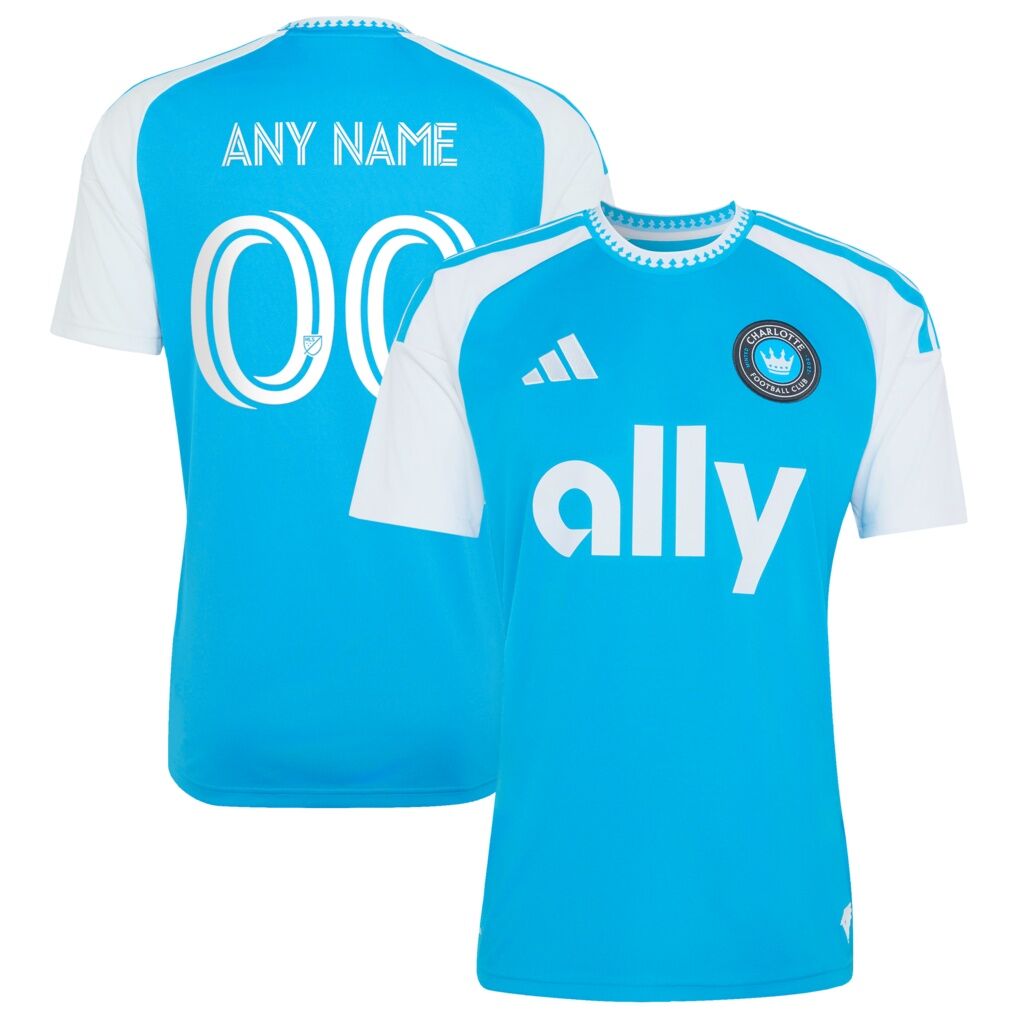Charlotte FC adidas 2026 Carolina Kit: Crowns Up Replica Custom Jersey
