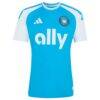 Charlotte FC adidas 2026 Carolina Kit: Crowns Up Replica Custom Jersey - Blue - Side View