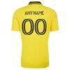 Columbus Crew adidas 2026 The Crafted for Excellence Kit Replica Custom Jersey - Yellow - Detail View