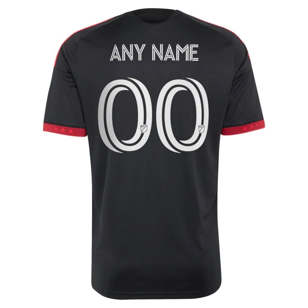 D.C. United adidas  2026 Black-and-Red Kit Replica Custom Jersey