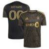 LAFC adidas 2026 2026 Primary Kit Replica Custom Jersey - Black - Front View