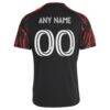 New York Red Bulls adidas 2026 The Rooted Kit Replica Custom Jersey - Black - Detail View