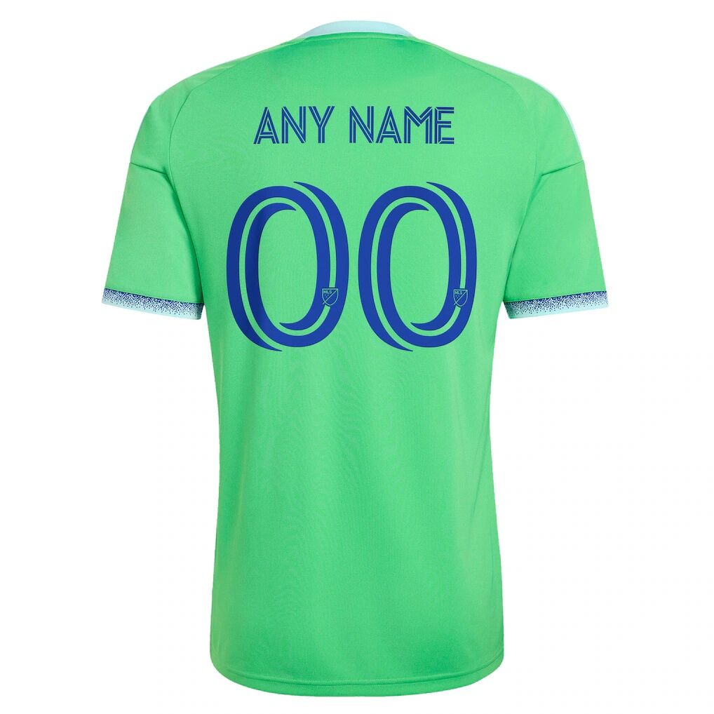 Seattle Sounders FC adidas 2026 The Evergreen State Kit Replica Custom Jersey - Rave Green