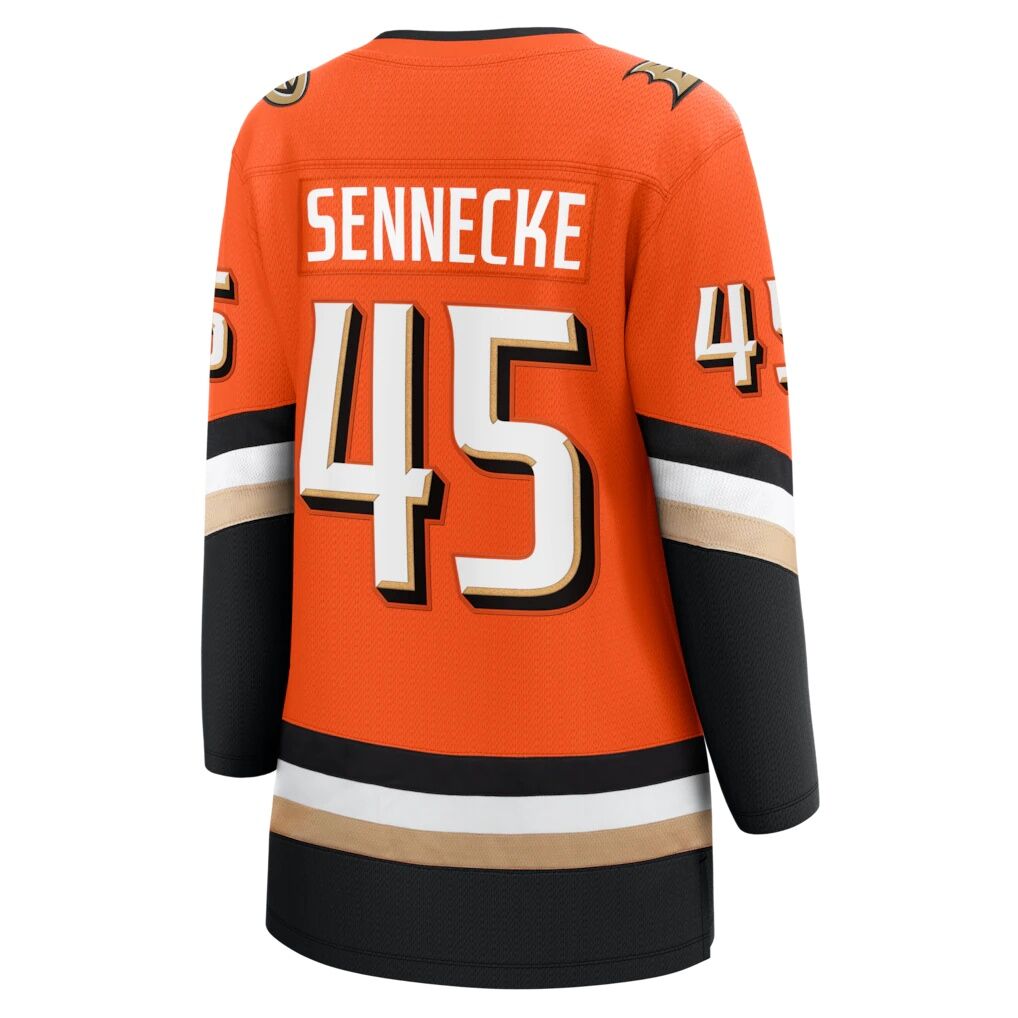 Beckett Sennecke Anaheim Ducks Fashion7 Women's Home Breakaway Jersey