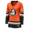 Beckett Sennecke Anaheim Ducks Fashion7 Women's Home Breakaway Jersey - Orange - Side View