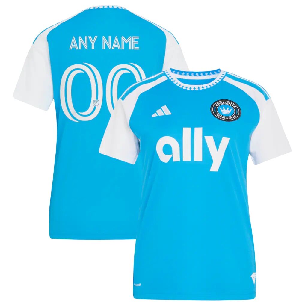 Charlotte FC adidas Women's 2026 Carolina Kit: Crowns Up Replica Custom Jersey