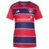 FC Dallas adidas Women's 2026 DNA Kit Replica Custom Jersey - Red - Side View