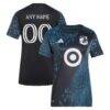 Minnesota United FC adidas Women's 2026 The Decade Kit Replica Custom Jersey - Black - Front View