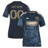 Philadelphia Union adidas Women's 2026 1776 Kit Replica Custom Jersey - Navy - Front View