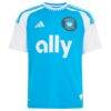 Charlotte FC adidas Youth 2026 Carolina Kit: Crowns Up Replica Custom Jersey - Blue - Side View
