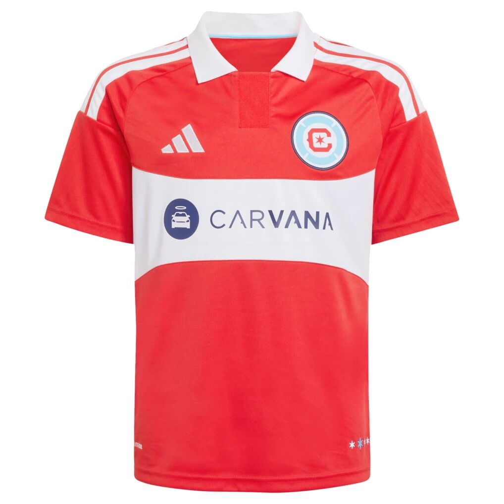 Chicago Fire adidas Youth 2026 Forever Red Replica Custom Jersey