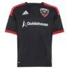 D.C. United adidas Youth 2026 Black-and-Red Kit Replica Custom Jersey - Black - Side View