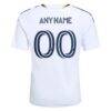 LA Galaxy adidas Youth 2026 The VeloCITY Kit Replica Custom Jersey - White - Detail View