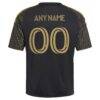 LAFC adidas Youth 2026 2026 Primary Kit Replica Custom Jersey - Black - Detail View