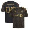 LAFC adidas Youth 2026 2026 Primary Kit Replica Custom Jersey - Black - Front View