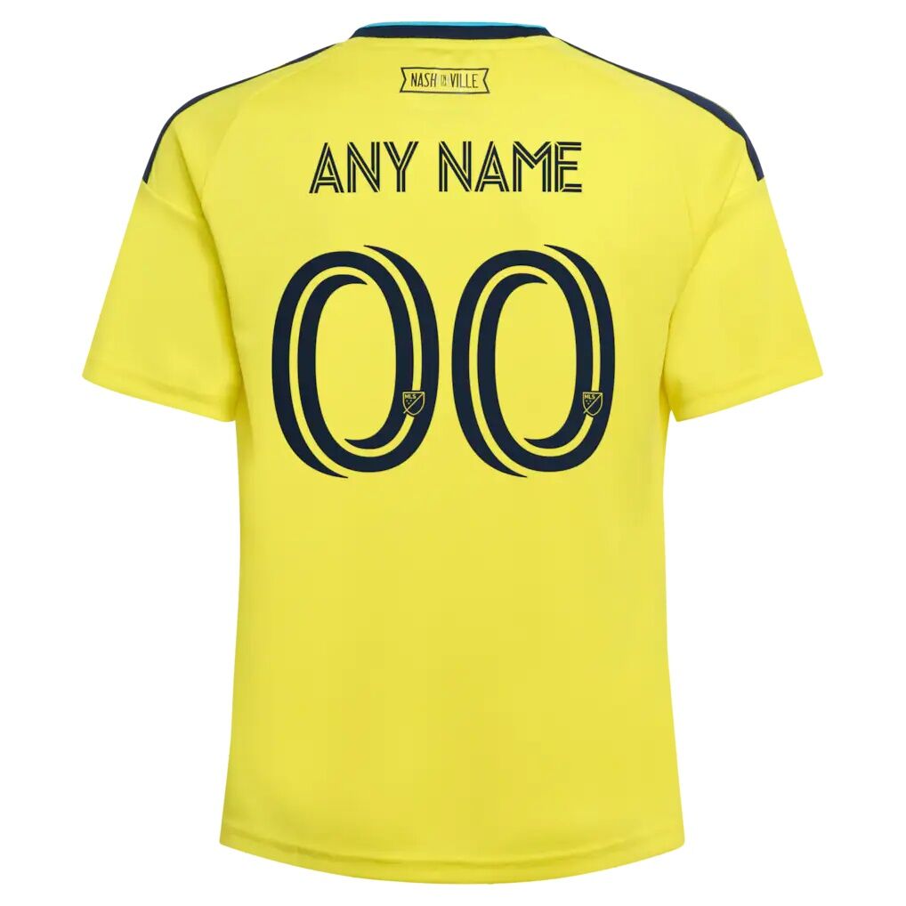 Nashville SC adidas Youth 2026 The Reverb Kit Replica Custom Jersey