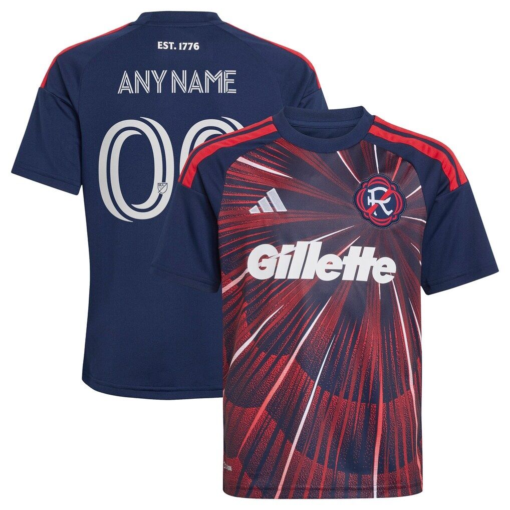 New England Revolution adidas Youth  2026 Independence Day Replica Custom Jersey