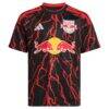 New York Red Bulls adidas Youth 2026 The Rooted Kit Replica Custom Jersey - Black - Side View