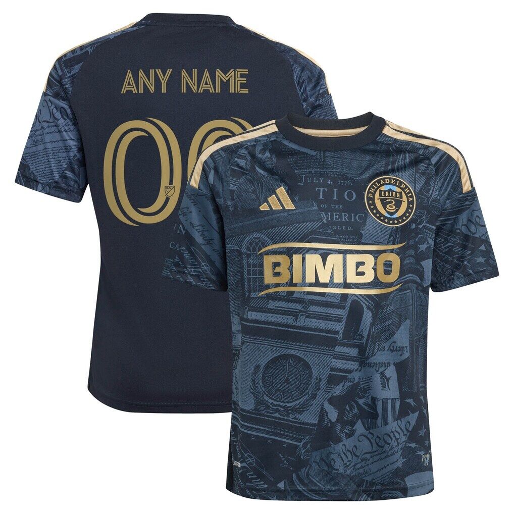 Philadelphia Union adidas Youth 2026 1776 Kit Replica Custom Jersey
