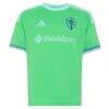Seattle Sounders FC adidas Youth The Evergreen State Kit Replica Custom Jersey - Rave Green - - Side View