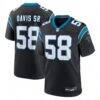 Thomas Davis Sr. Carolina Panthers Nike Team Retired Game Jersey - Black - Front View