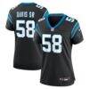 Thomas Davis Sr. Carolina Panthers Nike Women's Team Retired Game Jersey - Black - Front View