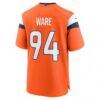 DeMarcus Ware Denver Broncos Nike Team Retired Game Jersey - Orange - Detail View