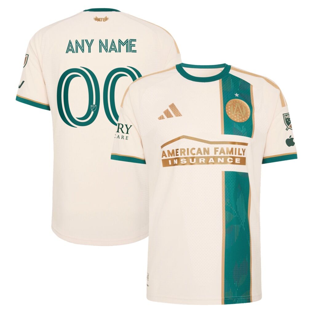 Atlanta United FC adidas 2026 Spirit Of ’96 On-Field Authentic Patch Custom Jersey – Tan