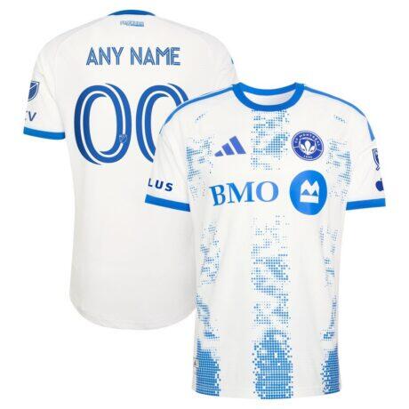 CF Montreal adidas 2026 The Procure Jersey On-Field Authentic Patch Custom Jersey - White - Front View