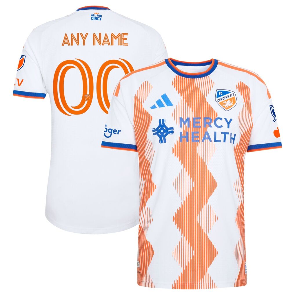 FC Cincinnati adidas 2026 The Seven Hills Kit On-Field Authentic Patch Custom Jersey