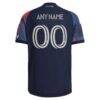 Houston Dynamo FC adidas 2026 Mission Control On-Field Authentic Patch Custom Jersey - Blue - Detail View