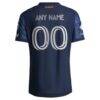 New York City FC adidas 2026 The All Nations Kit On-Field Authentic Patch Custom Jersey - Blue - Detail View
