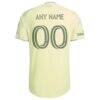 Portland Timbers adidas 2026 Civic Stadium Kit On-Field Authentic Patch Custom Jersey - Yellow - Detail View