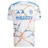 San Diego FC adidas 2026 Unprecedented Unity Kit On-Field Authentic Patch Custom Jersey - White - Side View