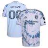 San Jose Earthquakes adidas 2026 The Dead Kit On-Field Authentic Patch Custom Jersey - - Front View