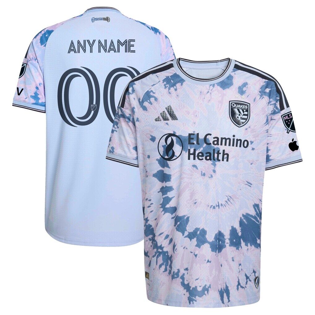 San Jose Earthquakes adidas 2026 The Dead Kit On-Field Authentic Patch Custom Jersey - Light Blue