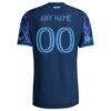 Sporting Kansas City adidas 2026 The 18th & Vine Kit On-Field Authentic Patch Custom Jersey - Blue - Detail View