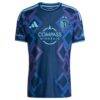 Sporting Kansas City adidas 2026 The 18th & Vine Kit On-Field Authentic Patch Custom Jersey - Blue - Side View