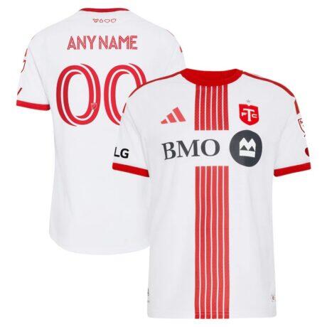 Toronto FC adidas 2026 Winter Kit On-Field Authentic Patch Custom Jersey - White - Front View